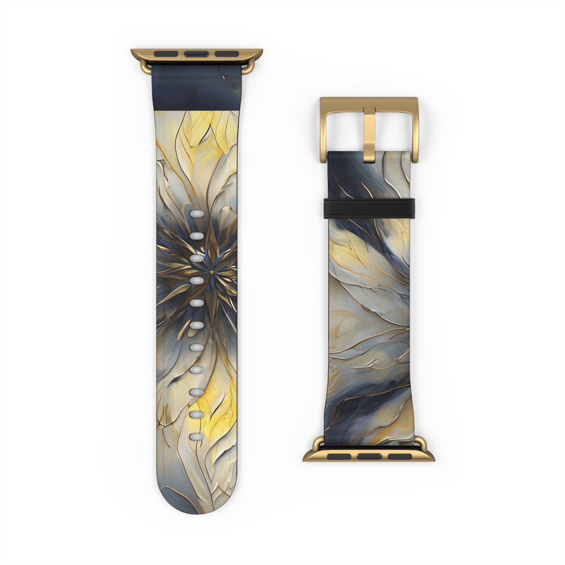 Luminous Petal Designer Watch Band - Artistic Nylon Strap for Apple Watch - Premium, Comfortable, Gift-Ready