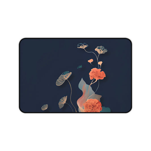 Lotus Reverie Desk Mat - Premium Office Desk Pad, 3 Sizes Available, Artistic Workspace Protection