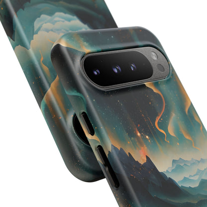 Aurora Dreamscape Tough Case for Google Pixel - Northern Lights Artistic Shockproof Cover, Elegant Protective Phone Case