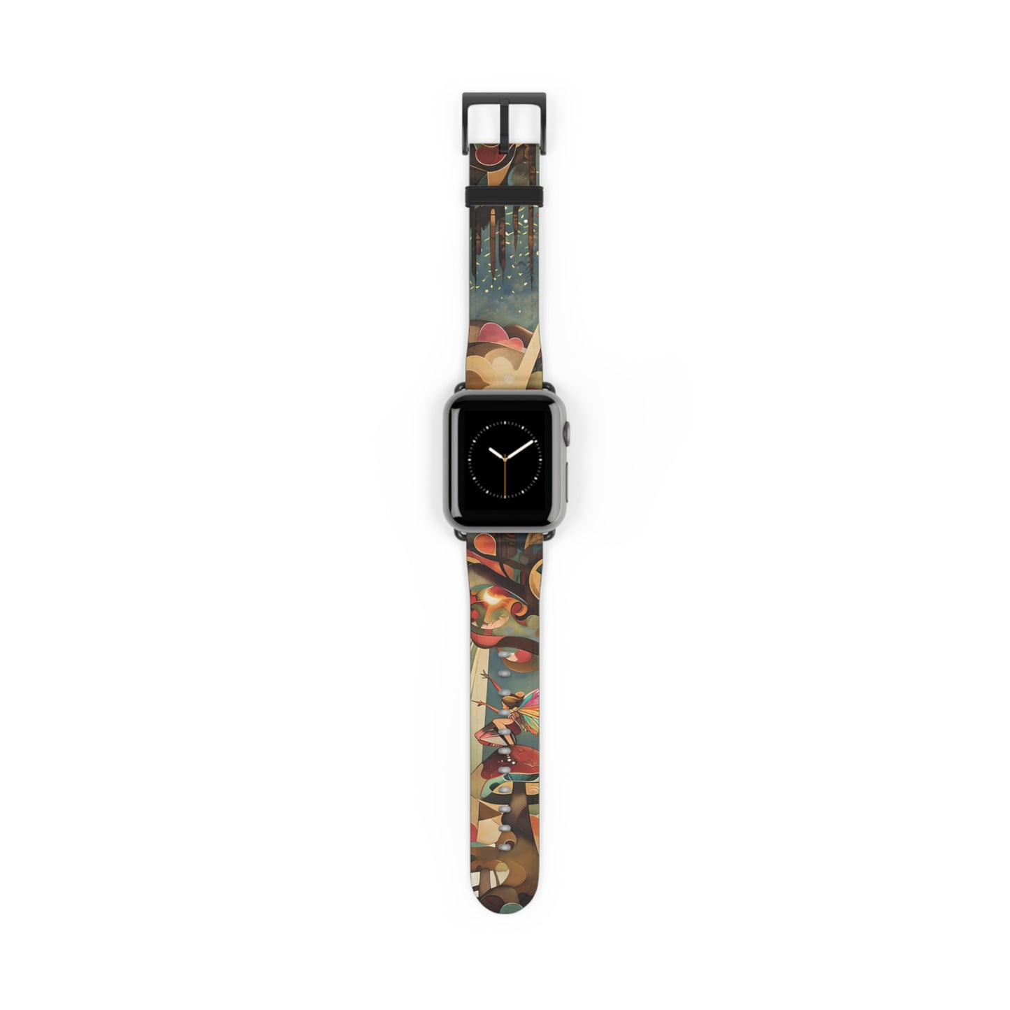 Enchanted Orchard Apple Watch Band - Artistic Fantasy Strap, Elegant Fairy Design, Premium Gift for Smartwatch Lovers