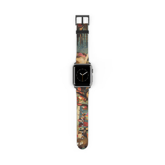 Enchanted Orchard Apple Watch Band - Artistic Fantasy Strap, Elegant Fairy Design, Premium Gift for Smartwatch Lovers
