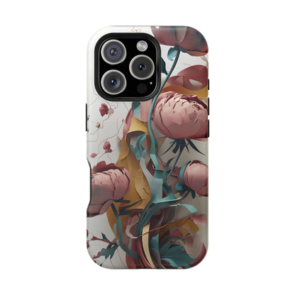Blushing Peony Veil iPhone MagSafe Case