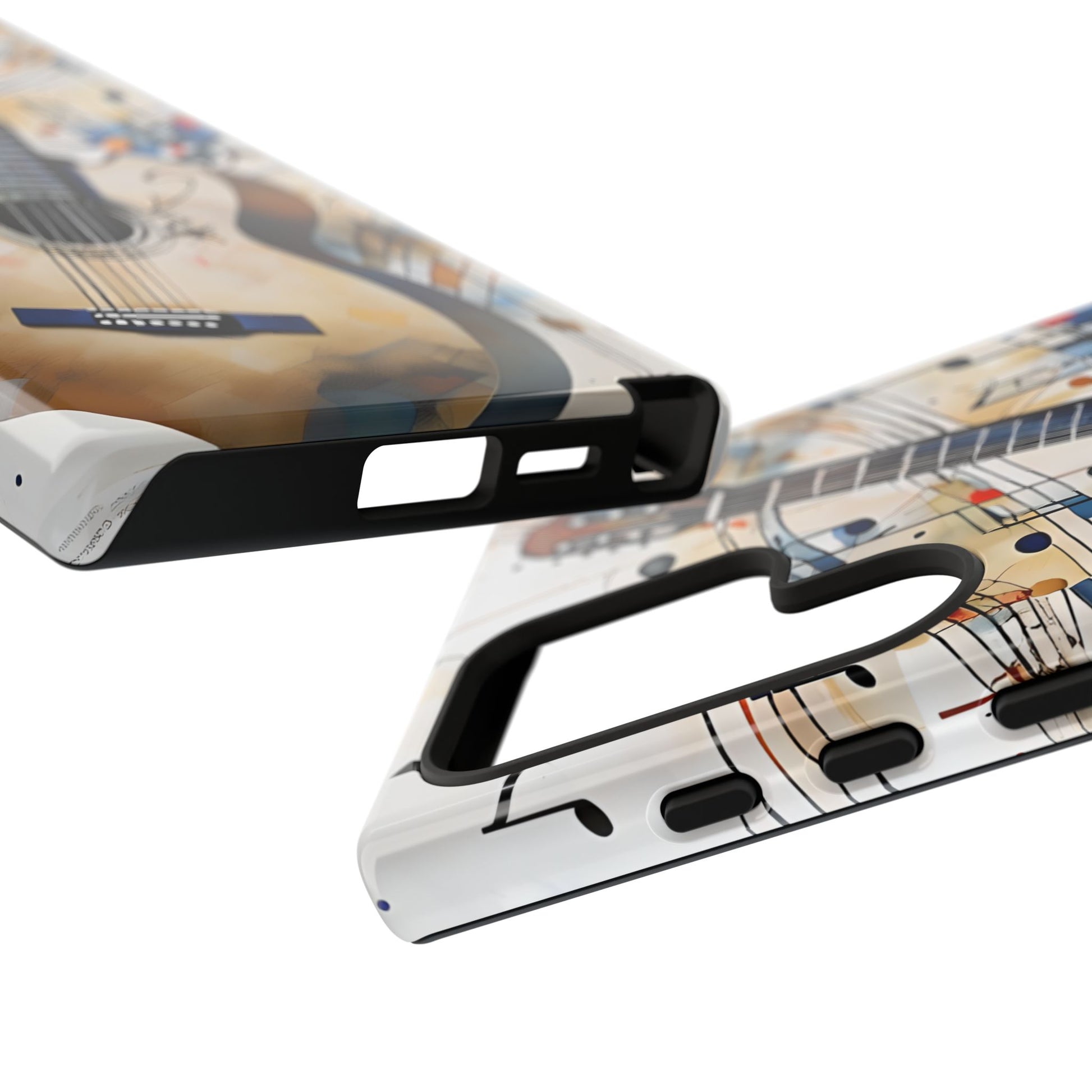 Strum and Flow Acoustic Guitar Art Tough Case for Samsung Galaxy S24 Ultra - Shockproof Phone Cover