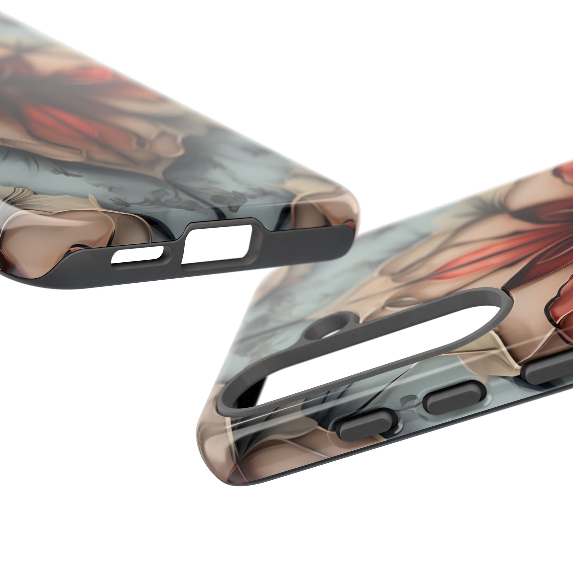 Ember Bloom - Kaleidoscope Collection Artistic Floral - Samsung Galaxy S25 Tough Phone Case - Fiery Symmetrical Design