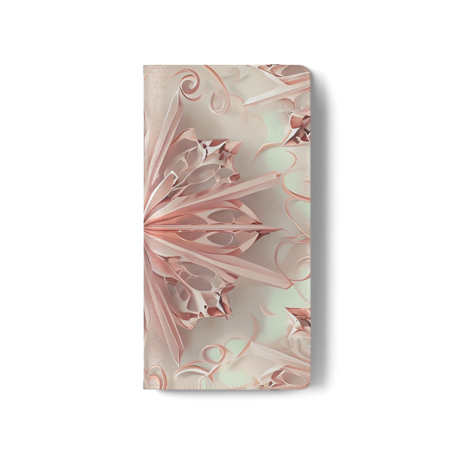 Blush Frost - Abstract Wallet Phone Case for Samsung Galaxy
