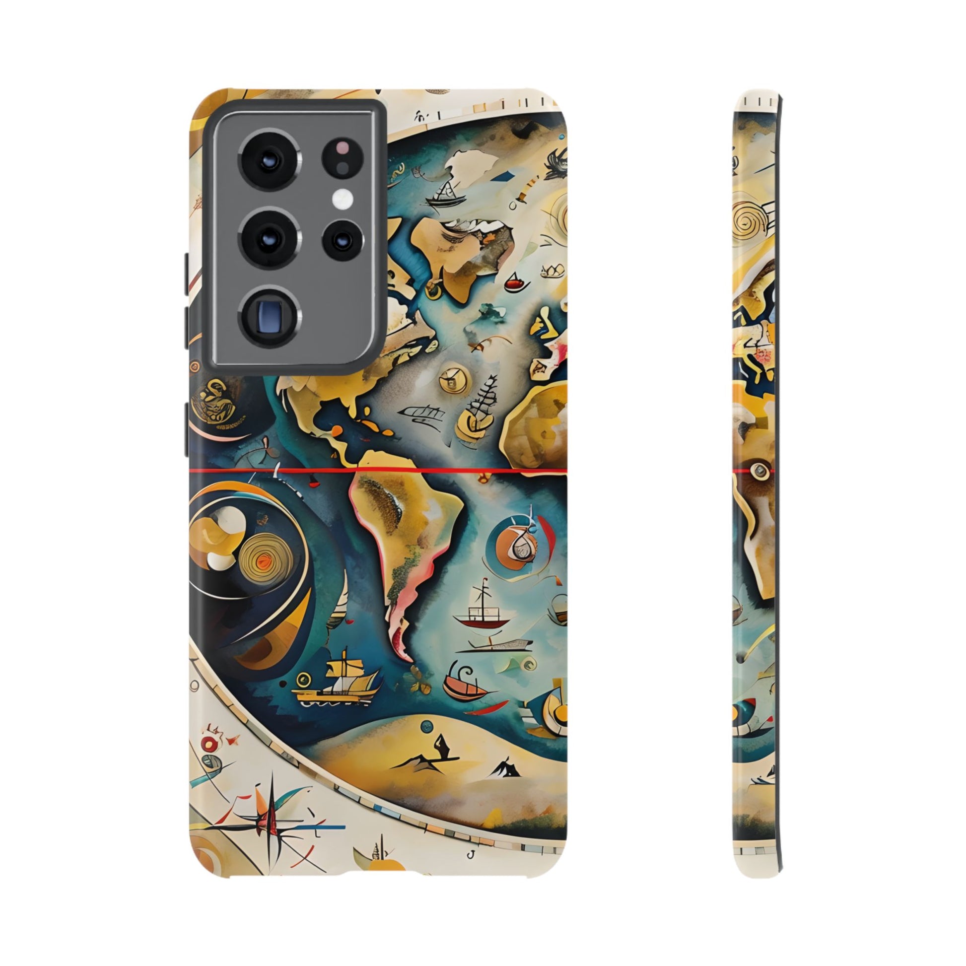 Celestial Map Samsung Galaxy S21 Ultra Tough Case - Vintage Map - Premium Abstract Design