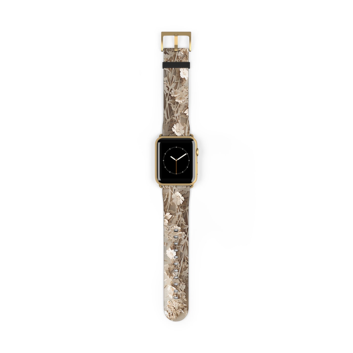 Moonlit Garden Apple Watch Band - Premium Custom Strap for Series 1-9, SE & Ultra - Artistic Vegan Leather