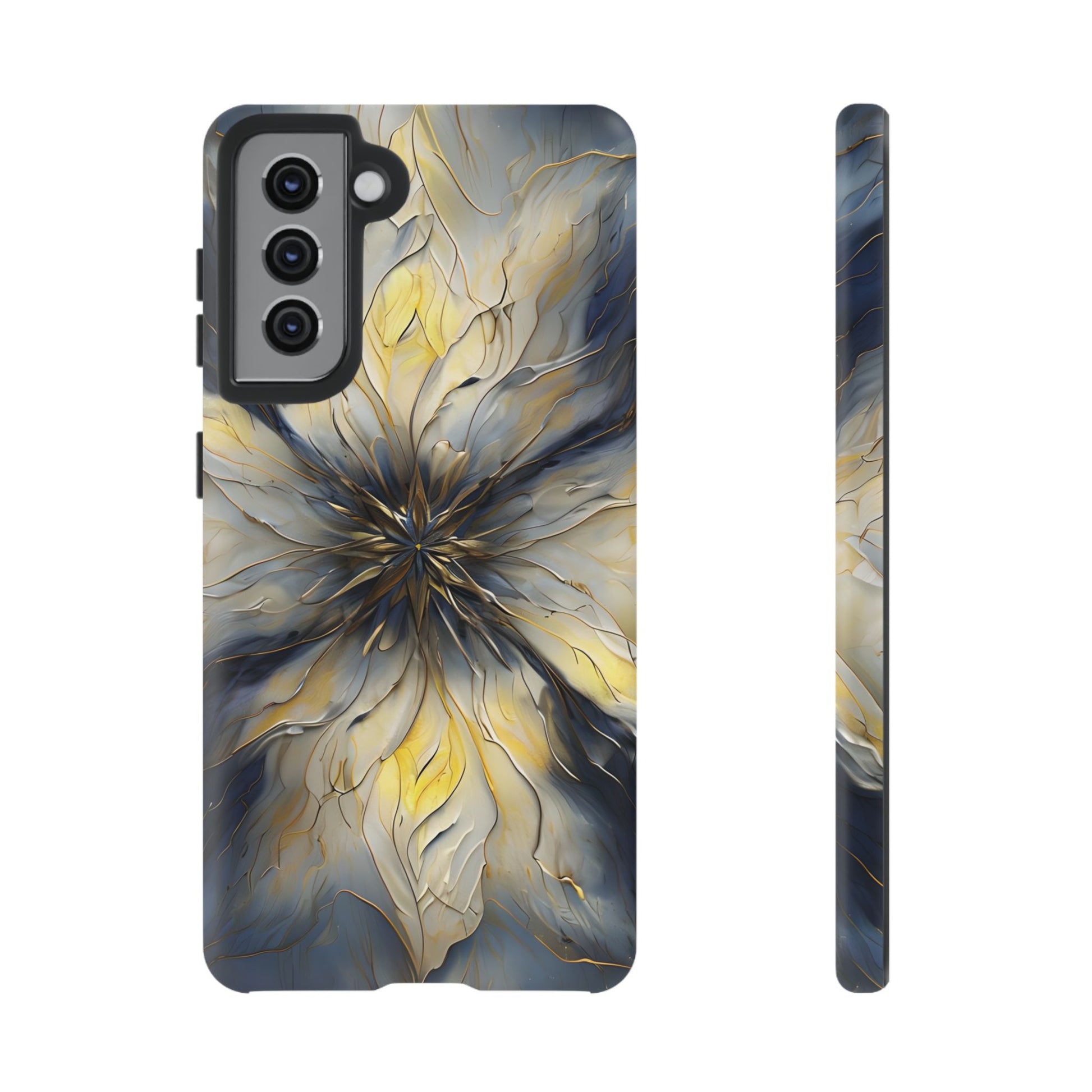 Luminous Petal Tough Case for Samsung Galaxy S21 - Premium Shockproof Designer Phone Cover