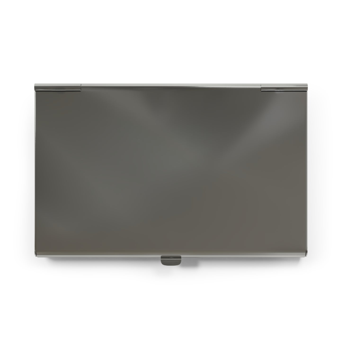 Midnight Mosaic Business Card Holder - Abstract Navy, Blush & Ivory Floral Design