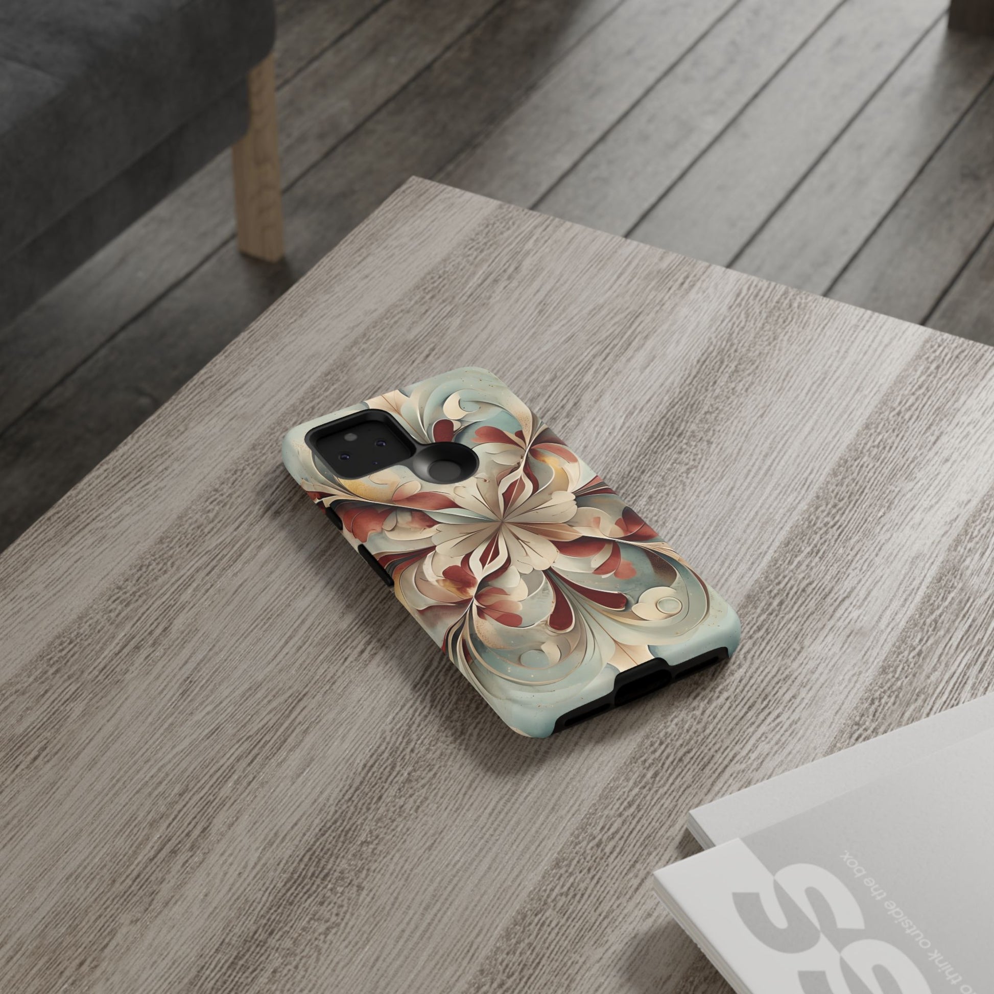 Vintage Baroque Blossom - Ornate Floral Art Google Pixel 5 5G Tough Phone Case - Elegant Baroque-Inspired Design