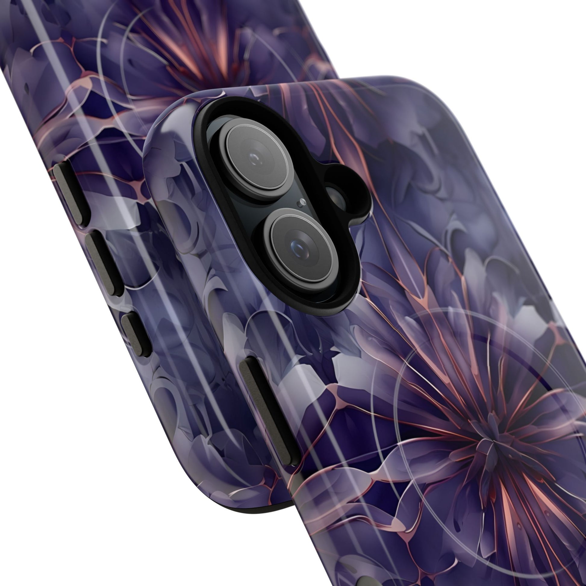 Twilight Tapestry - iPhone 16 MagSafe Phone Case - Purple Kaleidoscope Design