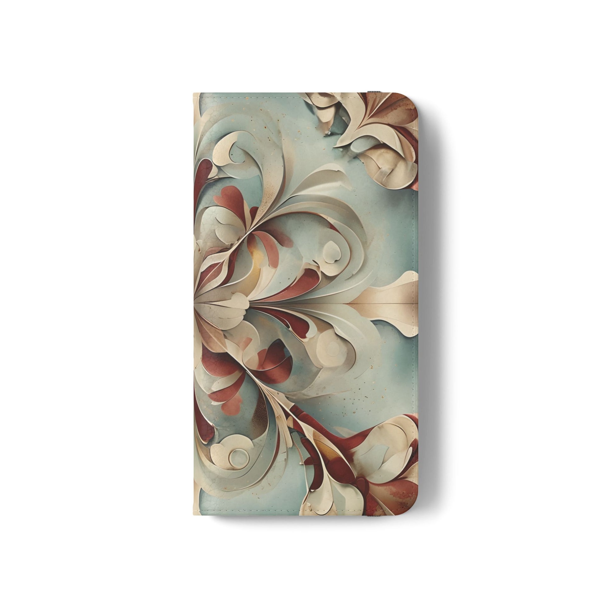Vintage Baroque Blossom Wallet Phone Case - Elegant Floral Flip Cover for Samsung Galaxy S21
