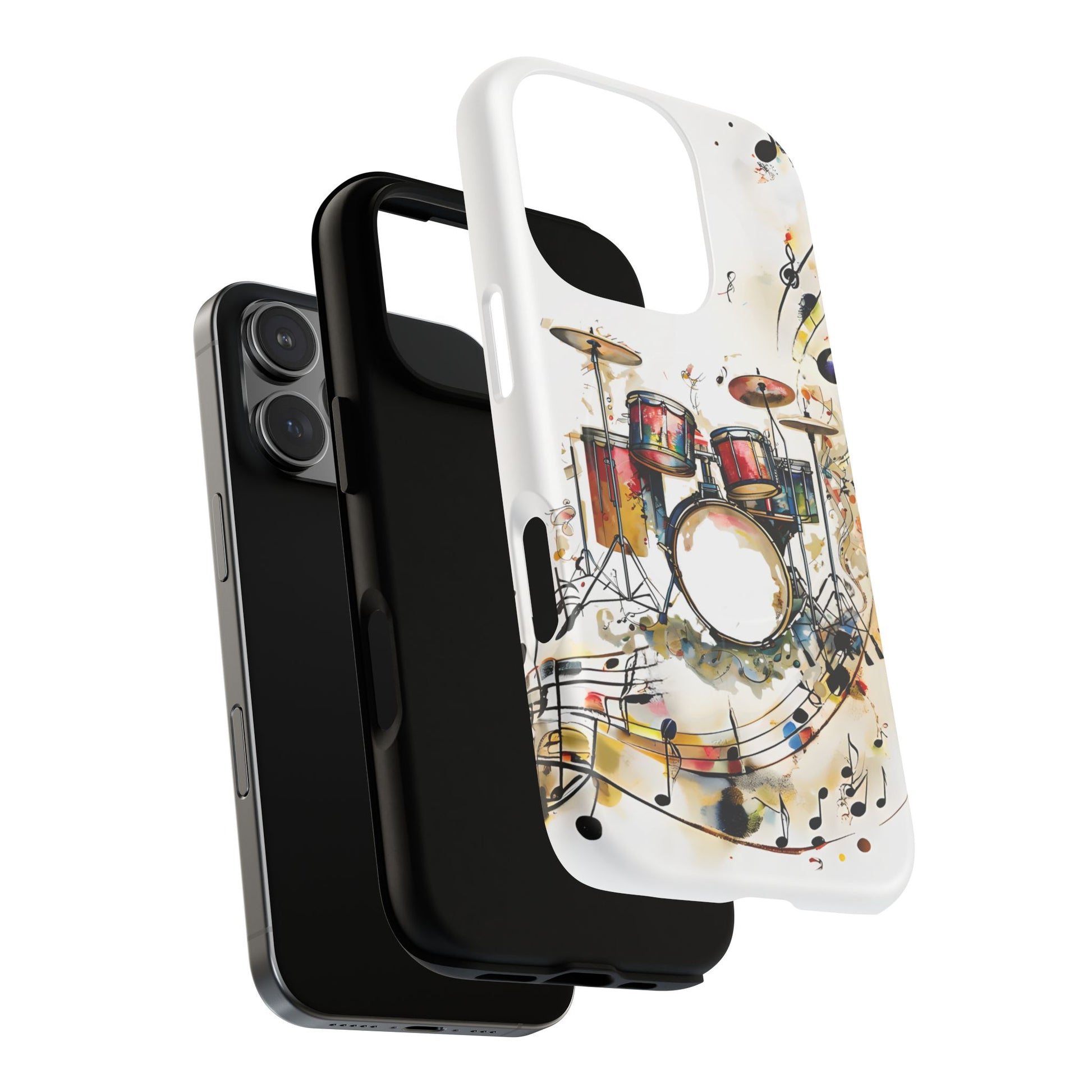 Beatline Abstract Drums & Music Notes iPhone 16 Pro MagSafe Case