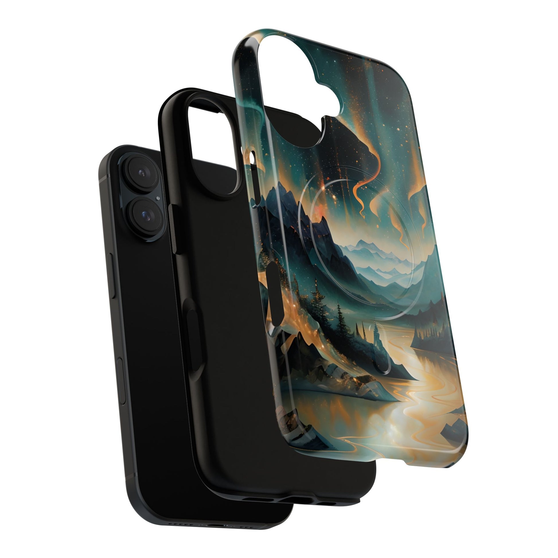 Aurora Dreamscape iPhone 16 Case - Northern Lights Art, MagSafe, Tough Protection