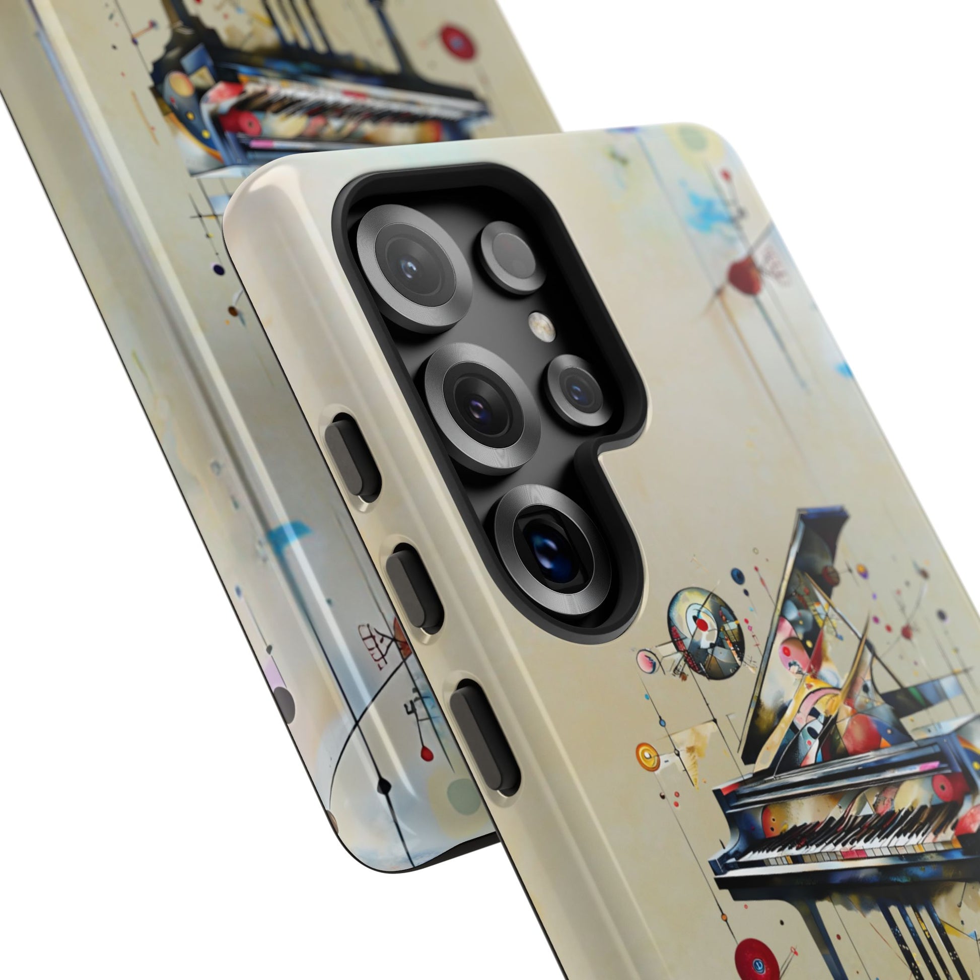 Keys of Imagination Artistic Grand Piano Tough Case for Samsung Galaxy S25 Ultra - Shockproof Phone Cover
