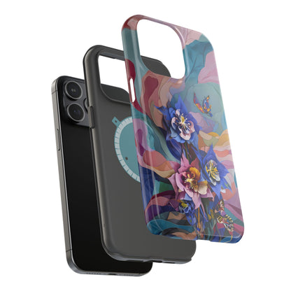 Blue Columbine Carnivale iPhone MagSafe Case