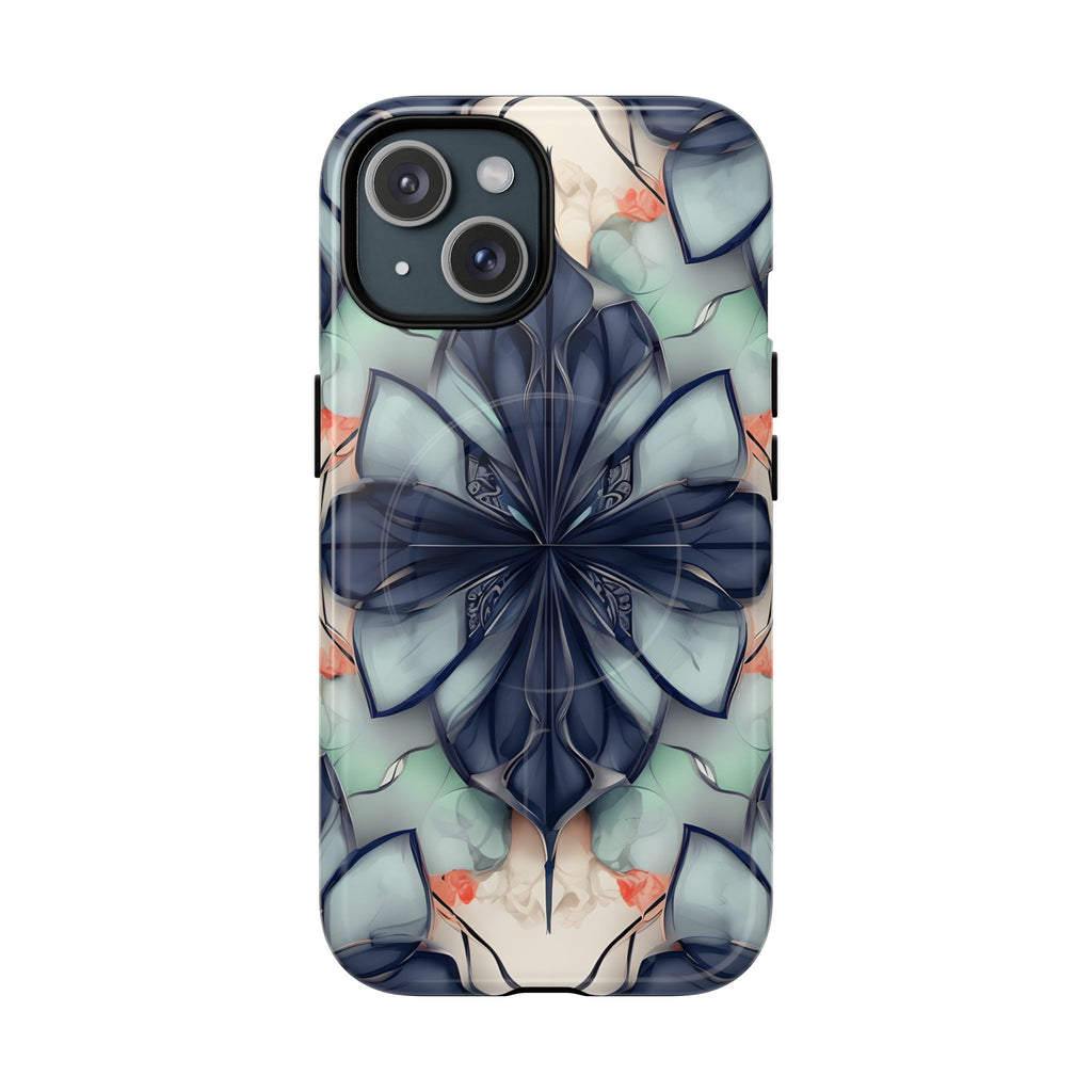 Midnight Mosaic MagSafe iPhone 15 Case - Designer Shockproof Cover