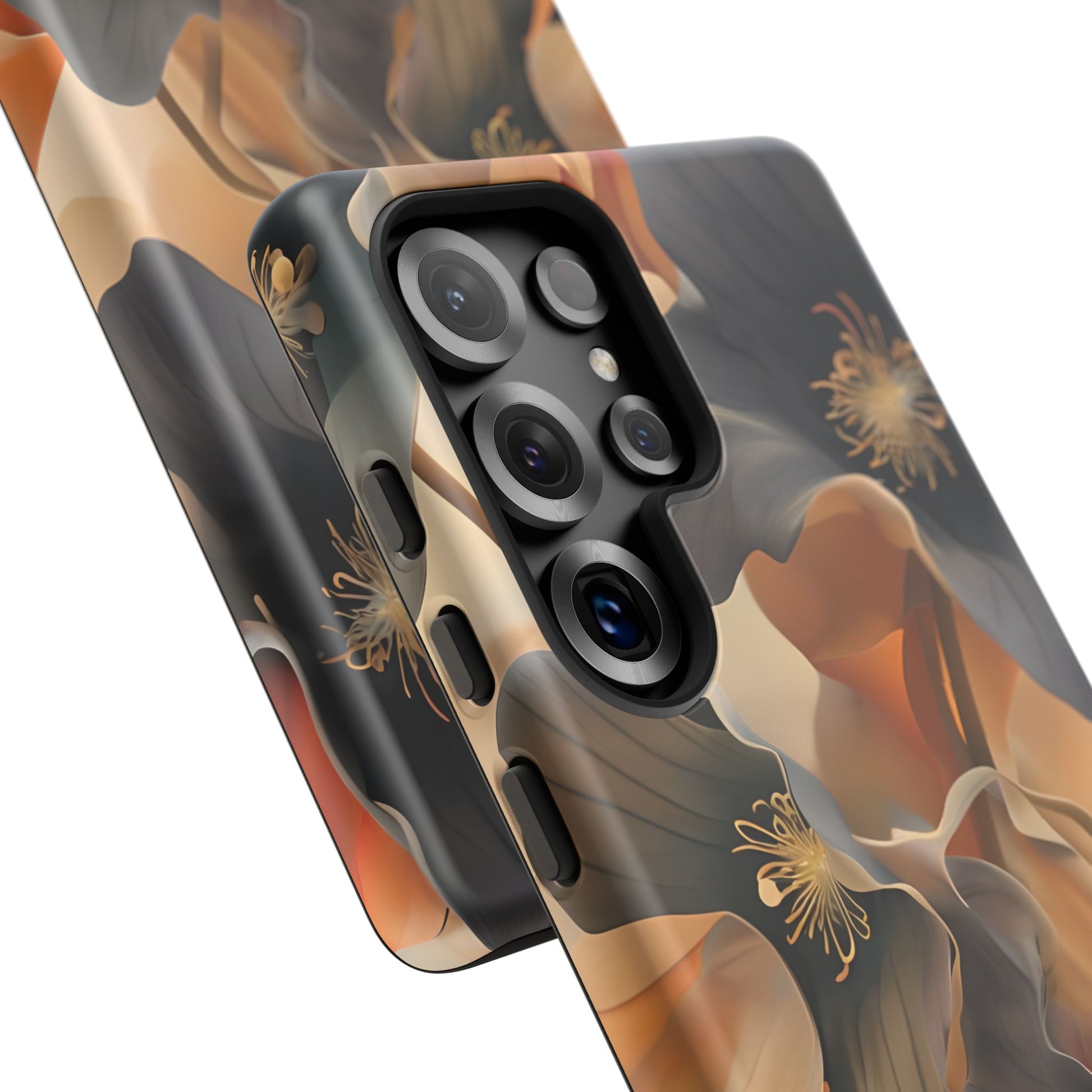 Autumn Ember - Moody Floral Art Samsung Galaxy S25 Ultra Tough Phone Case - Warm Earthy Botanical Design