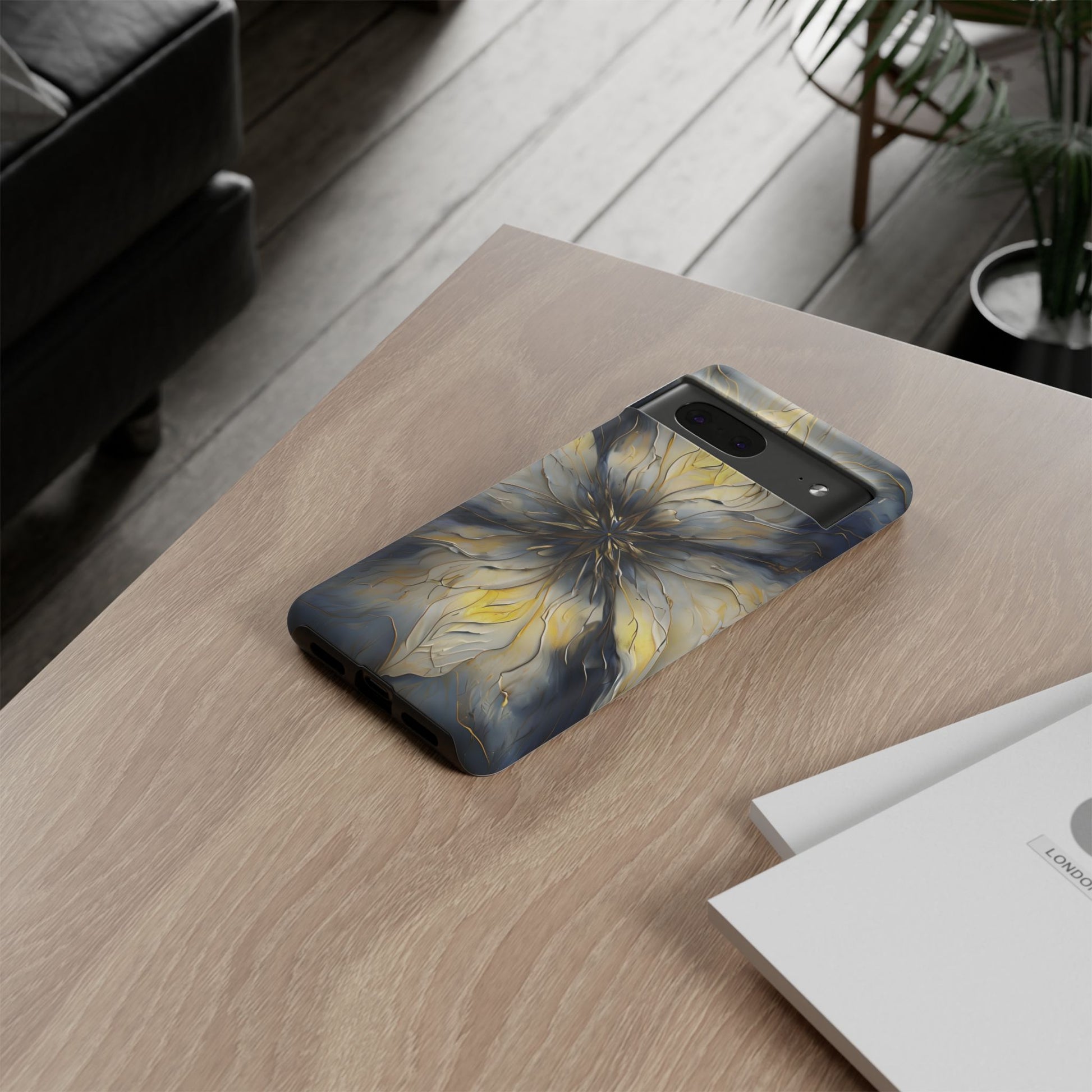 Luminous Petal Tough Case for Google Pixel 7 - Premium Artistic Shockproof Cover, Elegant Protective Phone Case