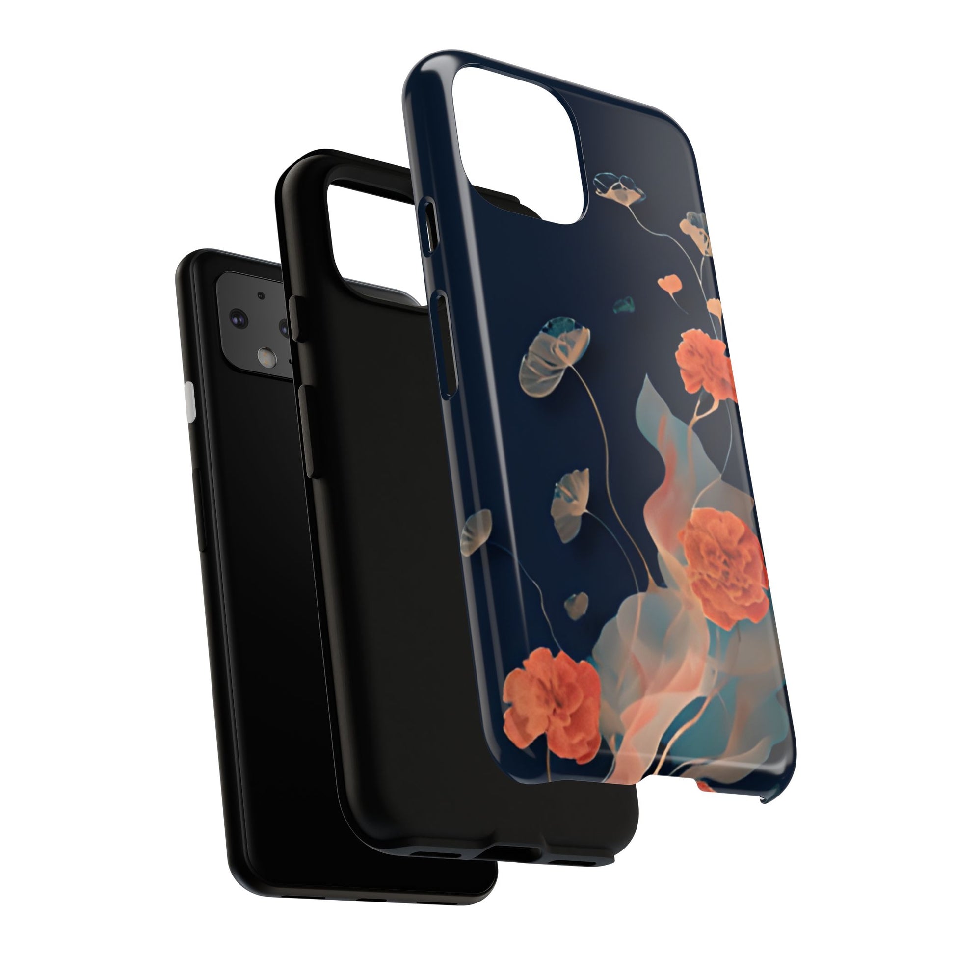 Lotus Reverie - Elegant Artistic Floral Google Pixel 4 Tough Phone Case - Painterly Lotus Blossom Design