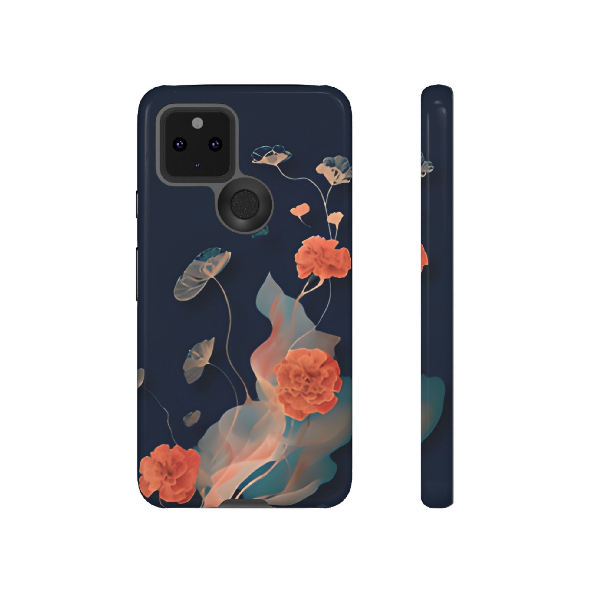 Lotus Reverie - Elegant Artistic Floral Google Pixel 5 5G Tough Phone Case - Painterly Lotus Blossom Design