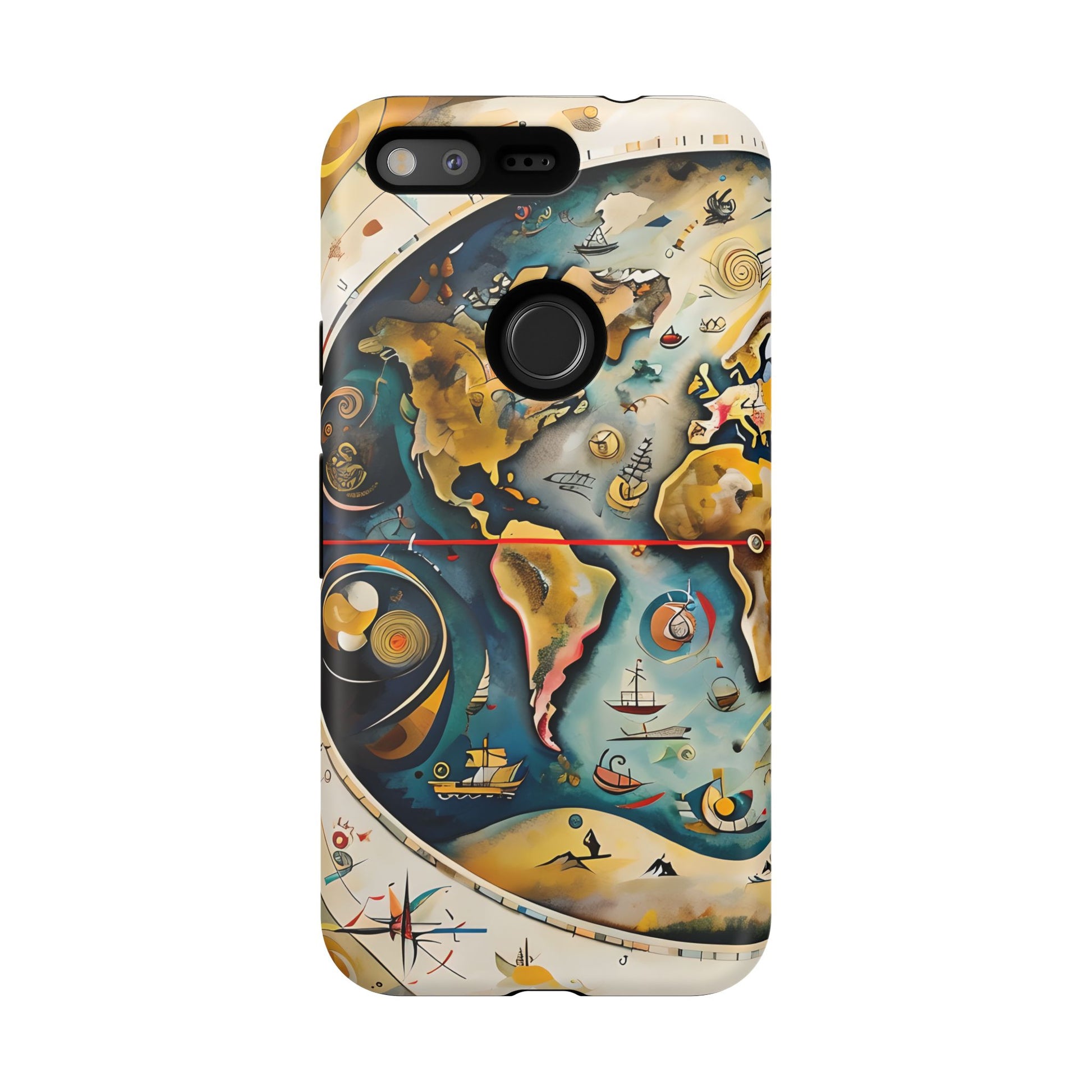 Celestial Map Google Pixel Tough Case - Antique Star Chart Phone Cover