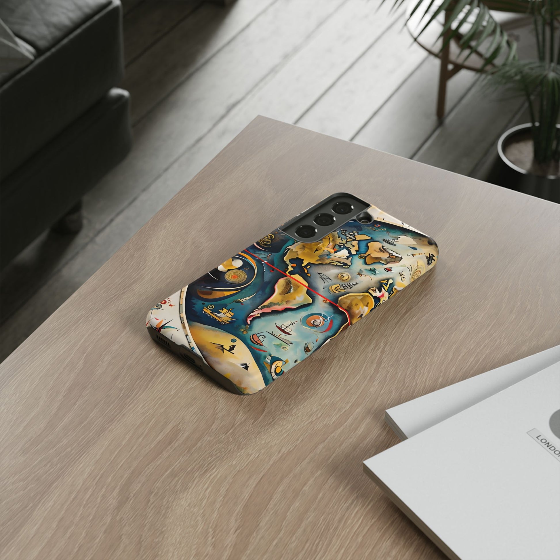 Celestial Map Samsung Galaxy S22 Tough Case - Vintage Map - Premium Abstract Design
