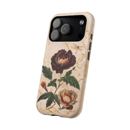 Vintage Burgundy Rose iPhone MagSafe Case