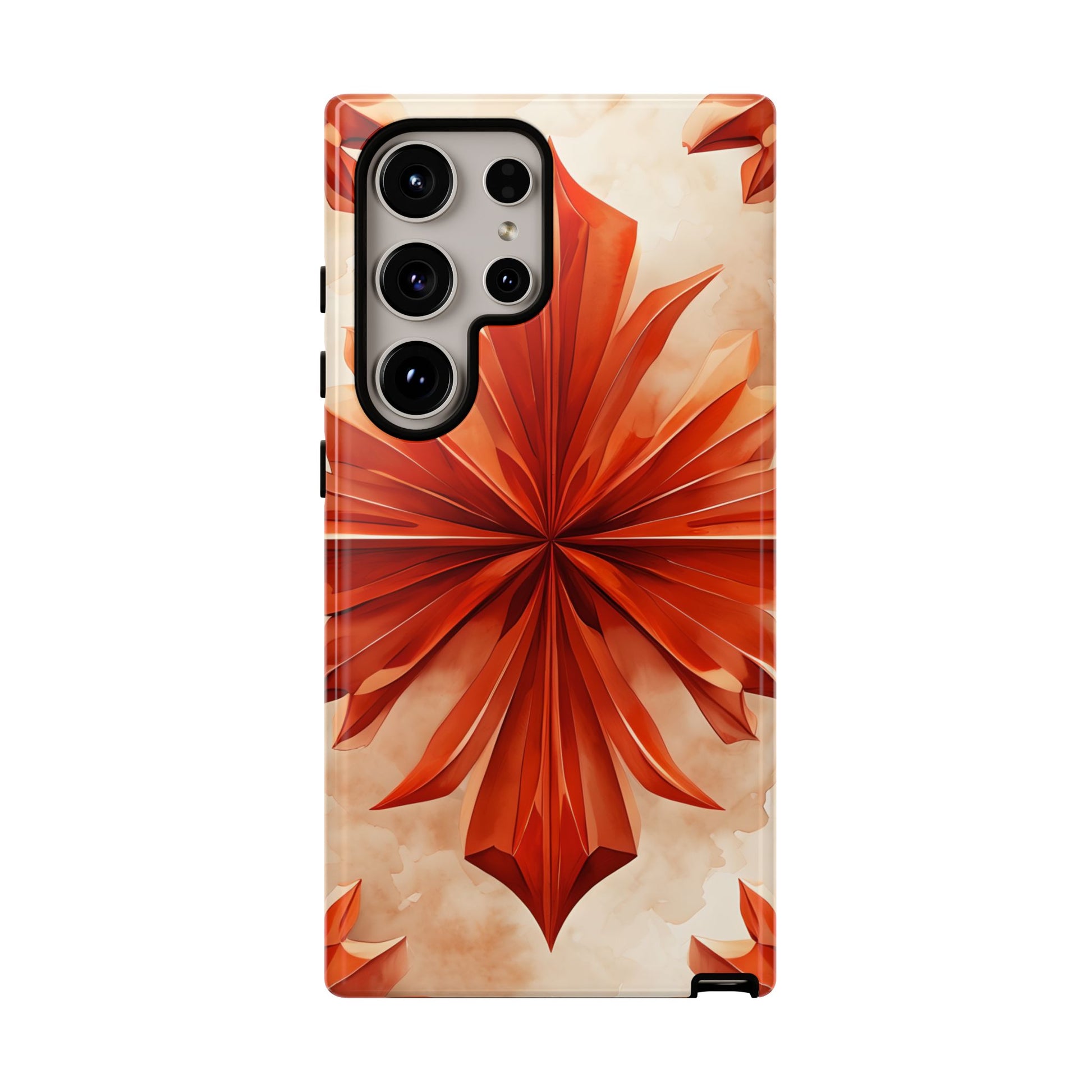Sunset Fleur Samsung Galaxy S24 Ultra - Kaleidoscope Collection of MagSafe Compatible - Vibrant Sunset Flower Design