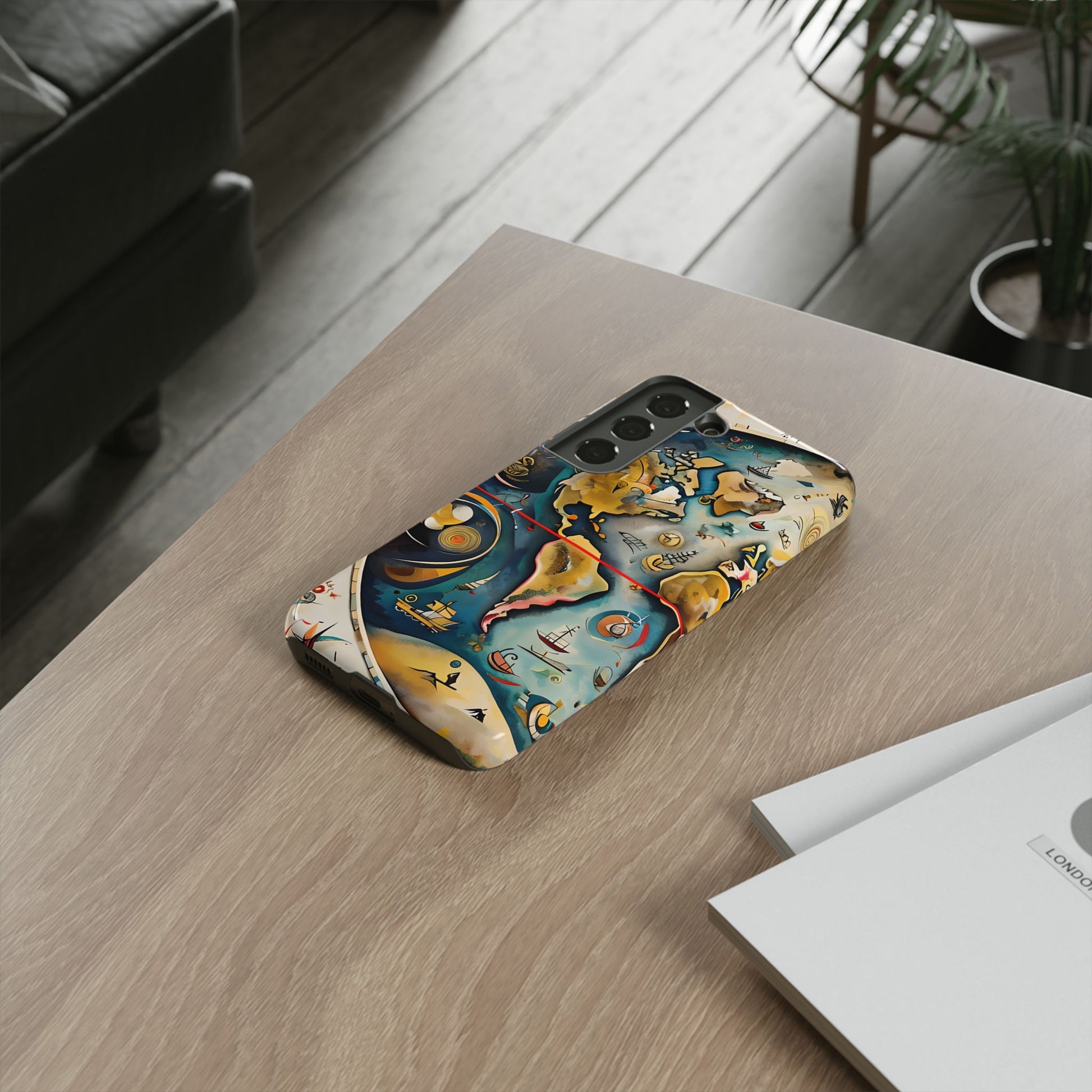 Celestial Map Samsung Galaxy S22 Tough Case - Vintage Map - Premium Abstract Design