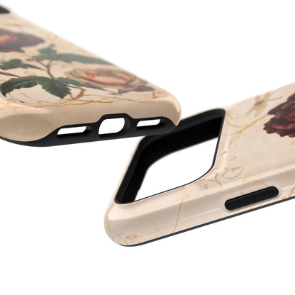 Vintage Burgundy Rose iPhone MagSafe Case