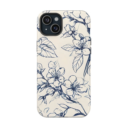 Blossom Sketch iPhone MagSafe Case