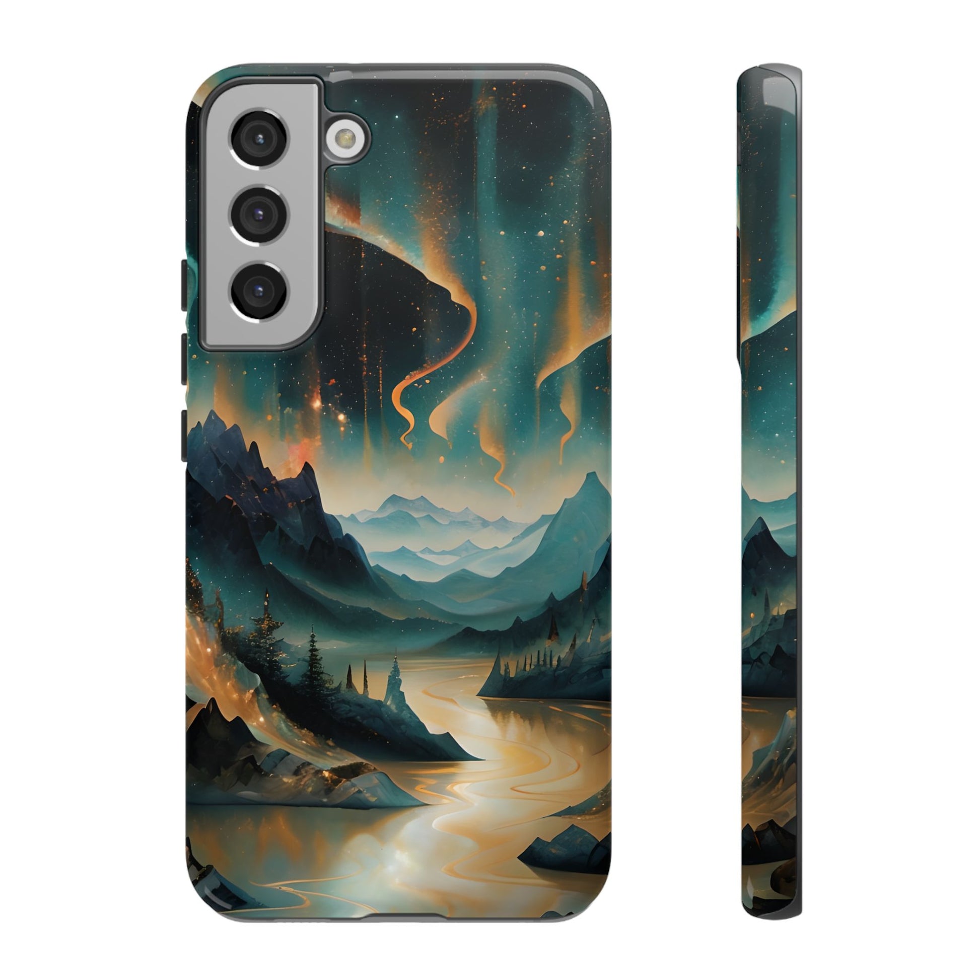 Aurora Dreamscape Samsung Galaxy S22 Plus Tough Case - Artistic Northern Lights Cover - Premium Abstract Design