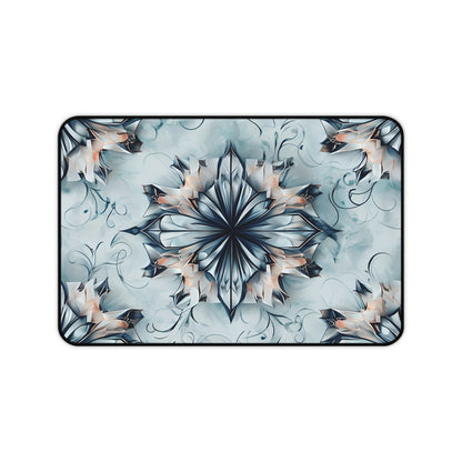 Indigo Mirage Desk Mat - Premium Office Desk Pad, 3 Sizes Available, Artistic Workspace Protection