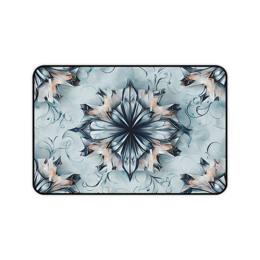 Indigo Mirage Desk Mat - Premium Office Desk Pad, 3 Sizes Available, Artistic Workspace Protection