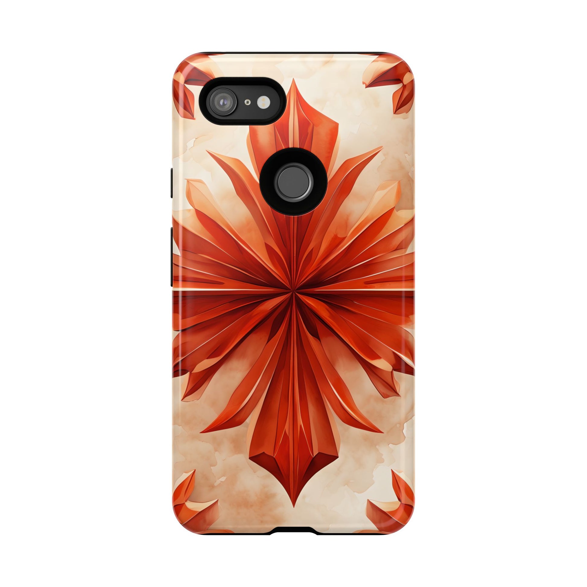 Sunset Fleur Google Pixel 3XL - Kaleidoscope Collection of MagSafe Compatible - Vibrant Sunset Flower Design