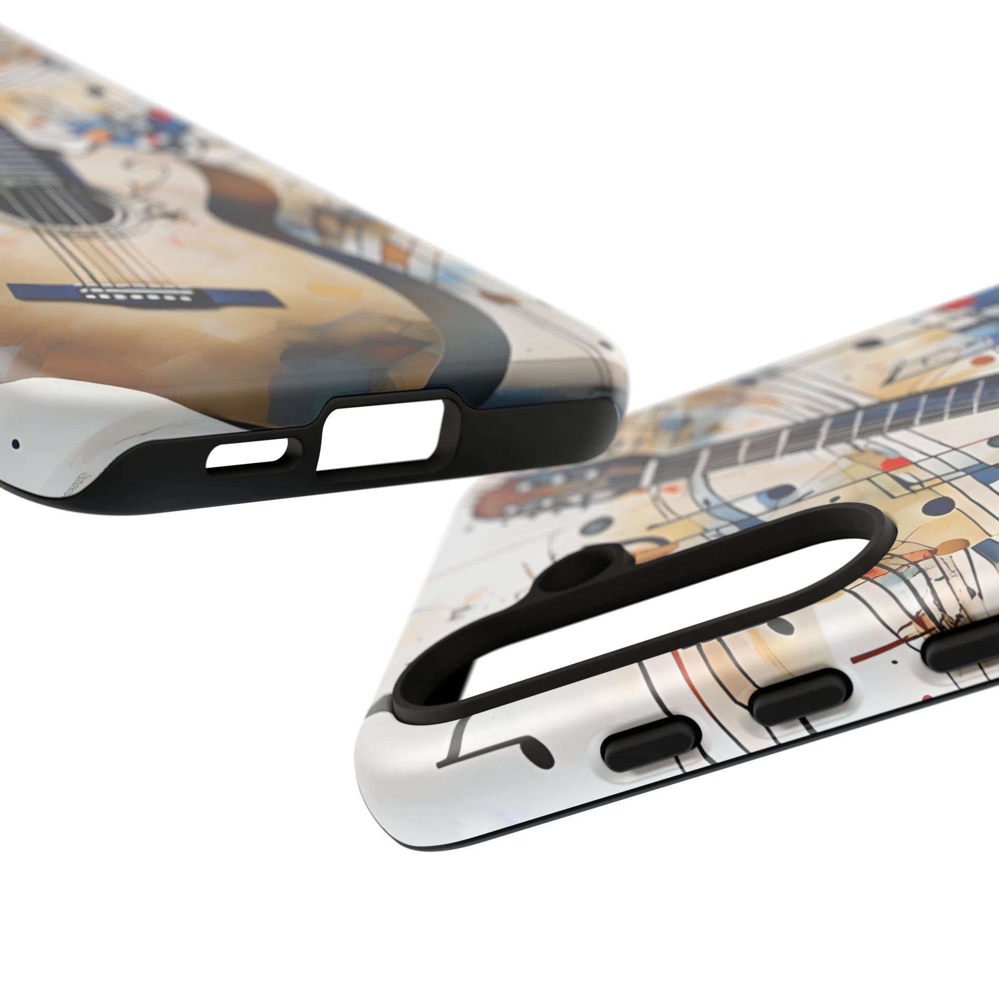 Strum and Flow Acoustic Guitar Art Tough Case for Samsung Galaxy S24 - Shockproof Phone Cover