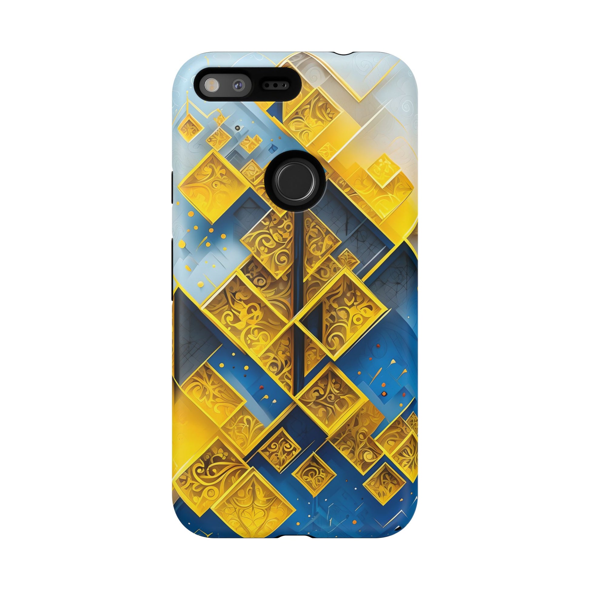 Golden Ascent Luxe Geometric Google Pixel XL Tough Case - Elegant Abstract Gold Design