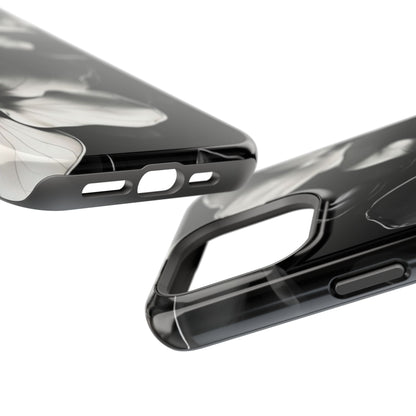 Monochrome Magnolia iPhone MagSafe Case