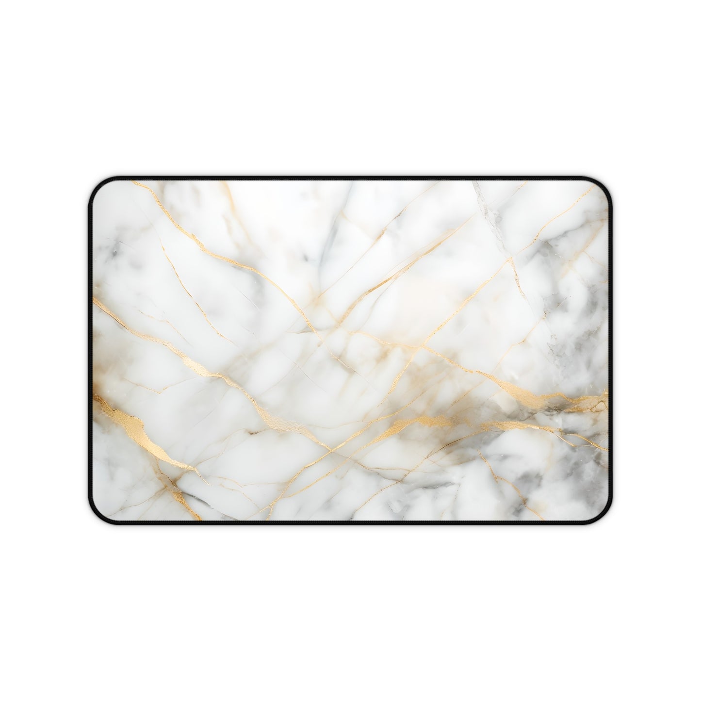 Golden Vein Desk Mat - Premium Office Desk Pad, 3 Sizes Available, Artistic Workspace Protection