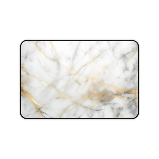 Golden Vein Desk Mat - Premium Office Desk Pad, 3 Sizes Available, Artistic Workspace Protection