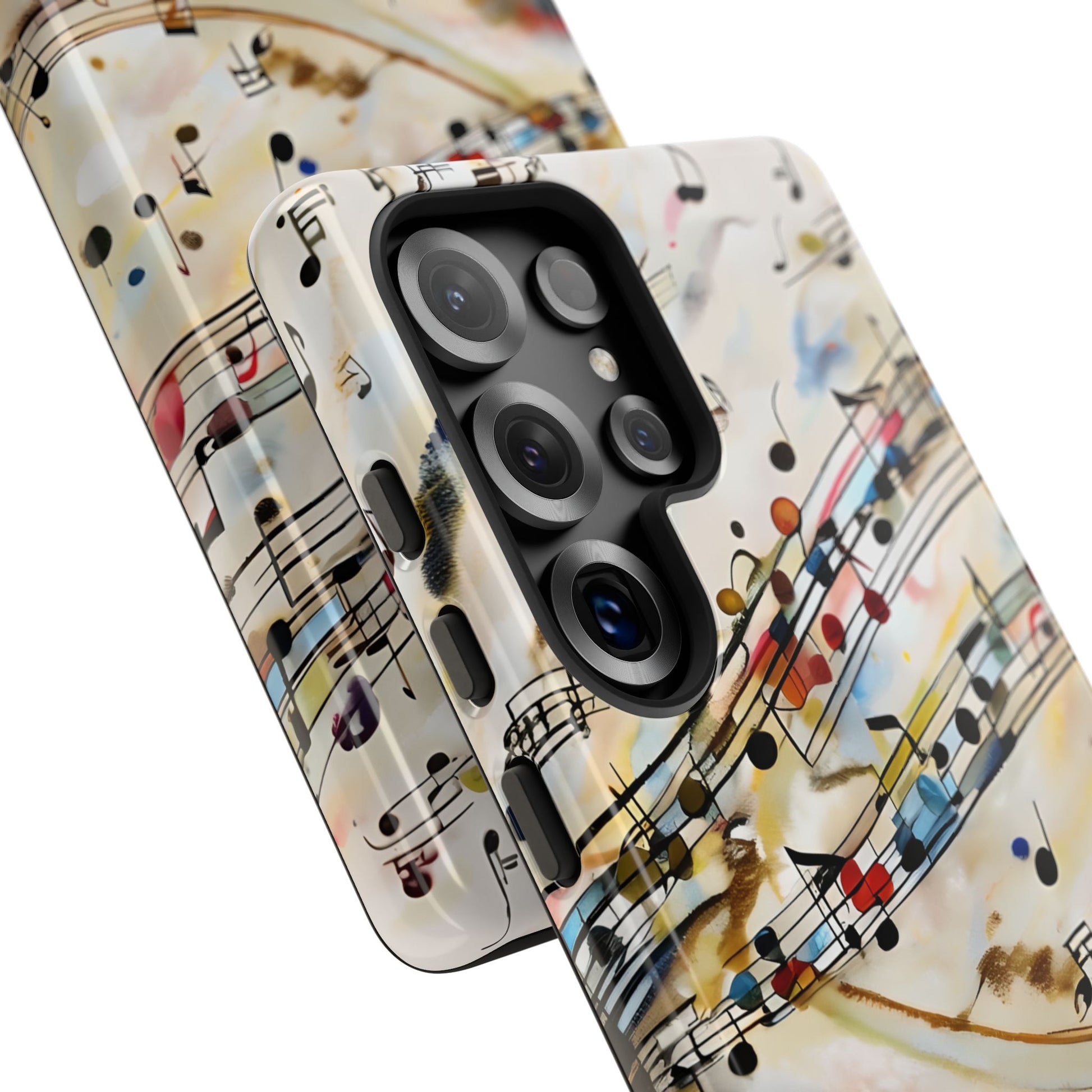 Melodic Flow Abstract Music Notes Tough Case for Samsung Galaxy S25 Ultra- Premium Shockproof Designer Phone Cover
