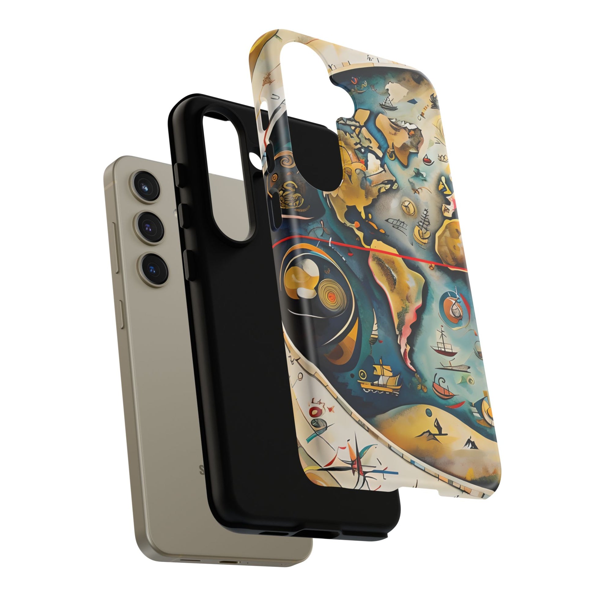 Celestial Map Samsung Galaxy S24 Tough Case - Vintage Map - Premium Abstract Design
