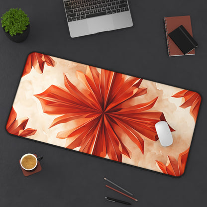 Sunset Fleur Designer Desk Mat - Premium Office Desk Pad, 3 Sizes Available, Artistic Workspace Protection