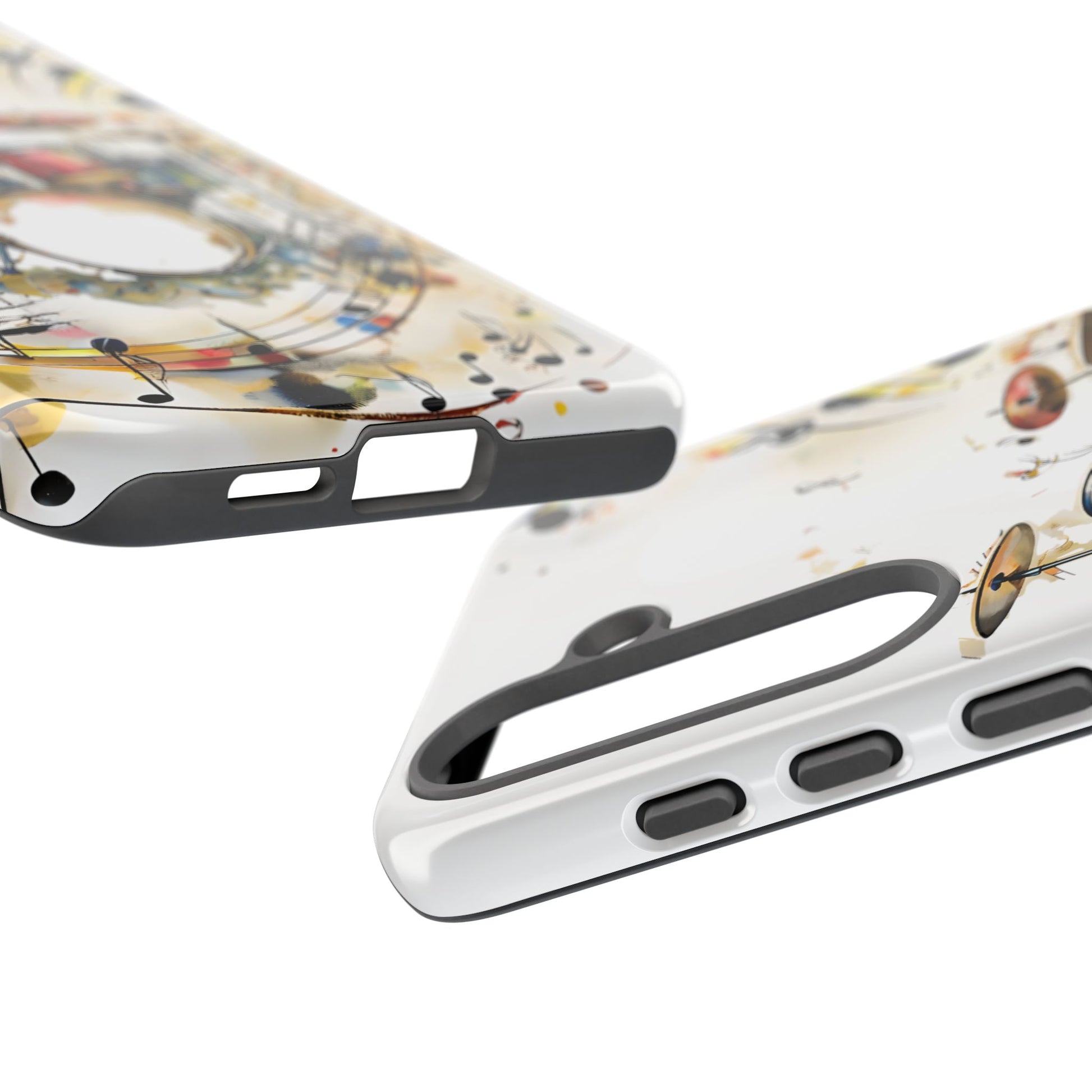Beatline Abstract Drums and Music Notes Tough Case for Samsung Galaxy S25 Plus - Shockproof Phone Cover