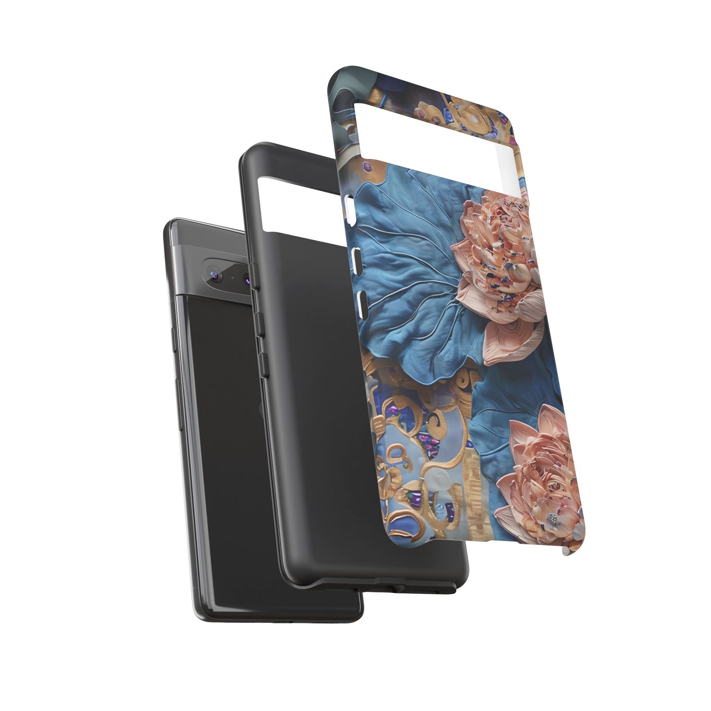 Peony Midnight Tapestry Google Pixel Tough Case