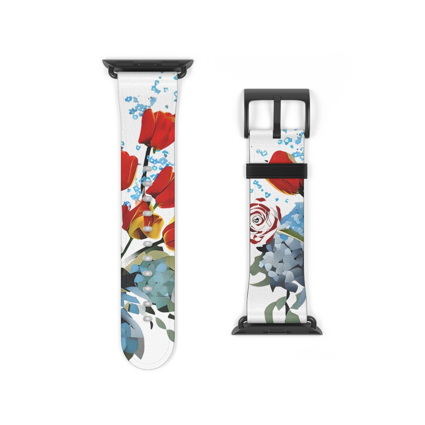 Bouquet Brilliance Apple Watch Band Strap - Bold Colorful Abstract Floral design