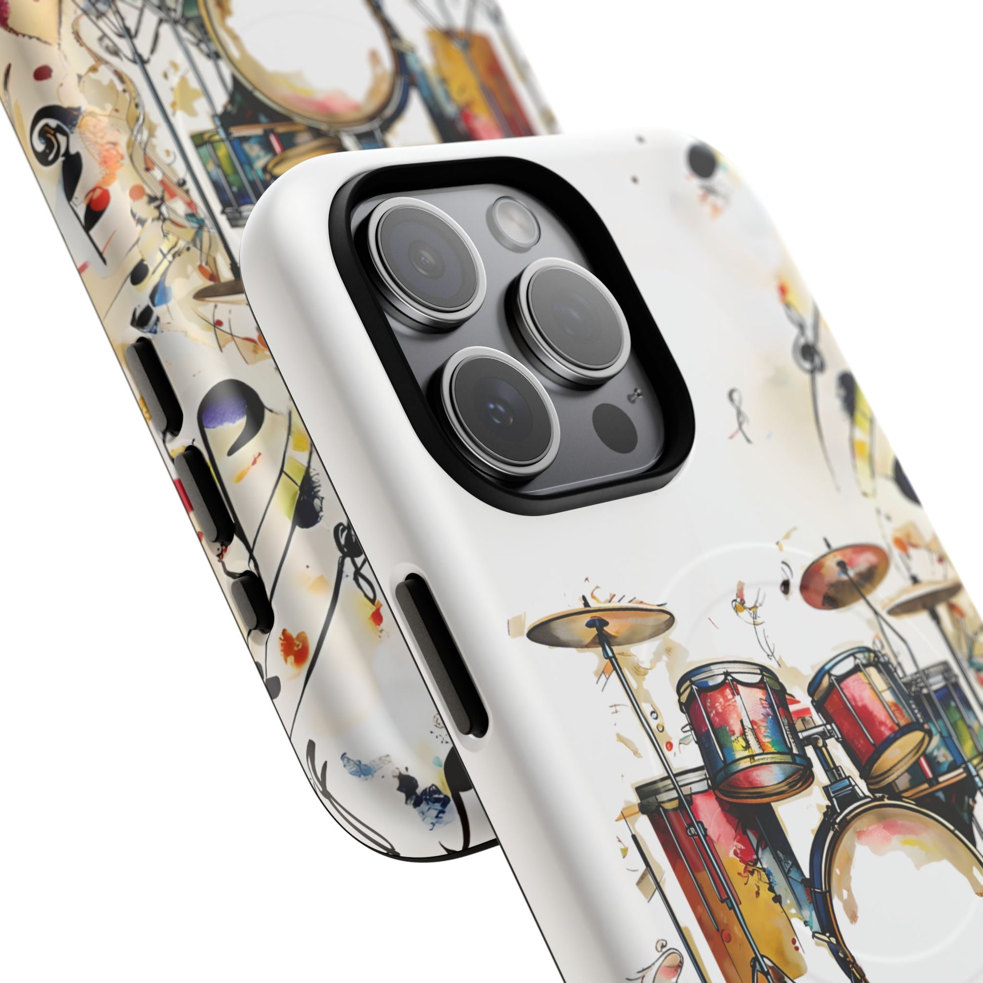 Beatline Abstract Drums & Music Notes iPhone 15 Pro Max MagSafe Case