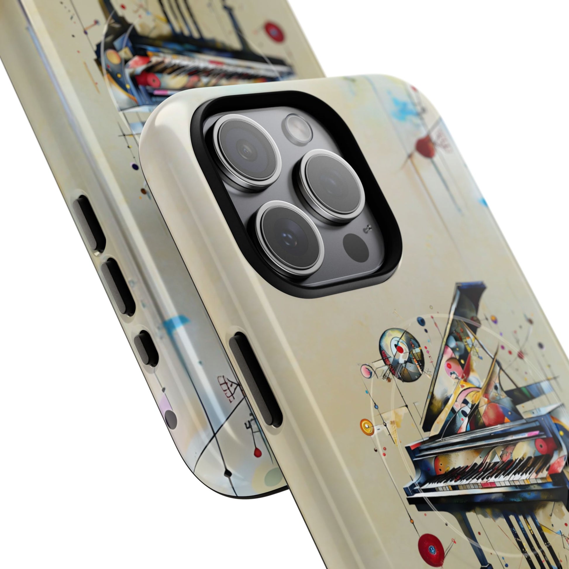 Keys of Imagination Artistic Grand Piano iPhone 15 Pro Max MagSafe Case