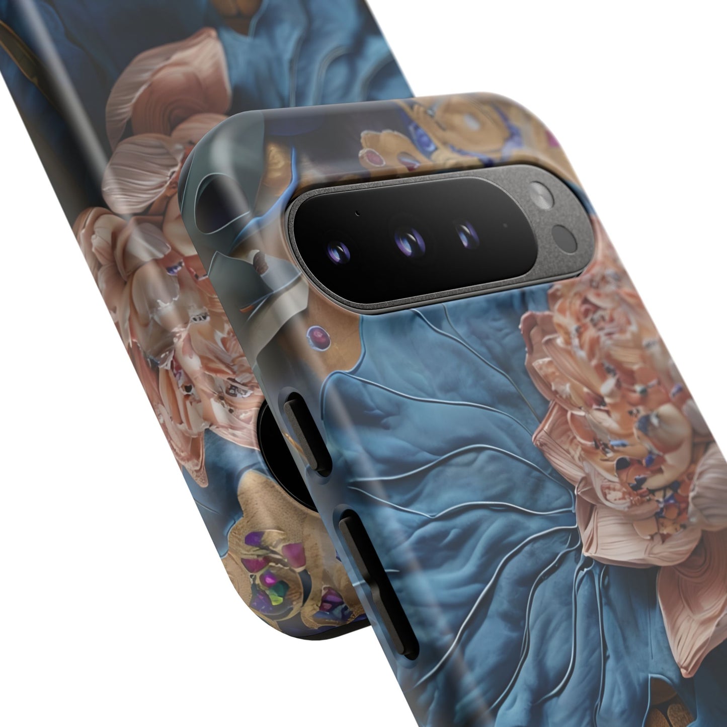 Peony Midnight Tapestry Google Pixel Tough Case